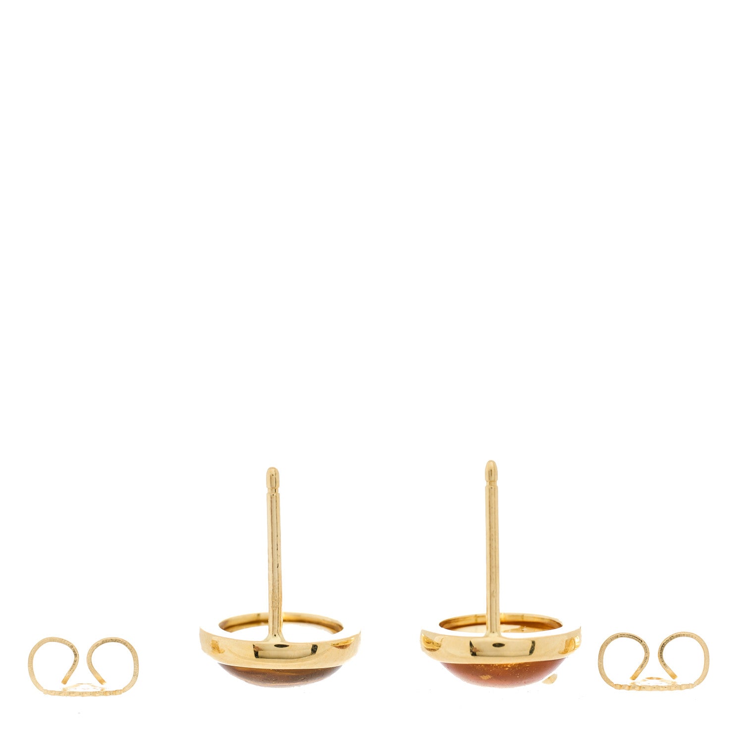 Tiffany 18K Yellow Gold Citrine Paloma Picasso Olive Leaf Earrings 2 of 4