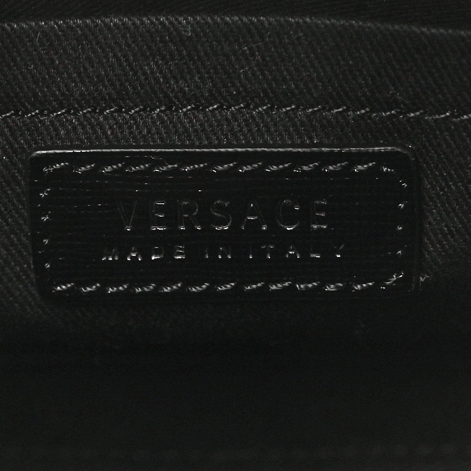 Versace Grained Calfskin Palazzo Camera Bag Black 5 of 10