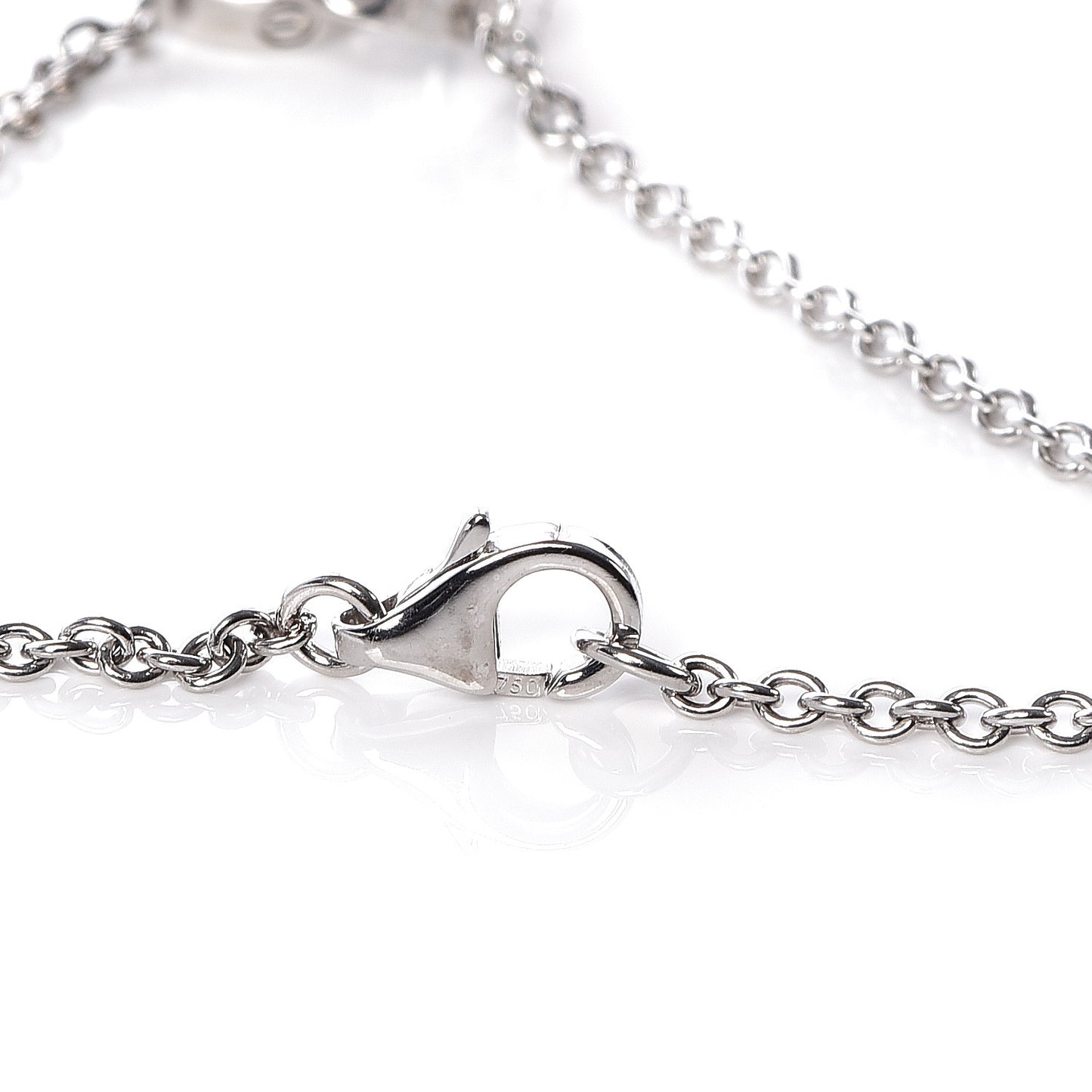 18K White Gold Interlocking LOVE Bracelet