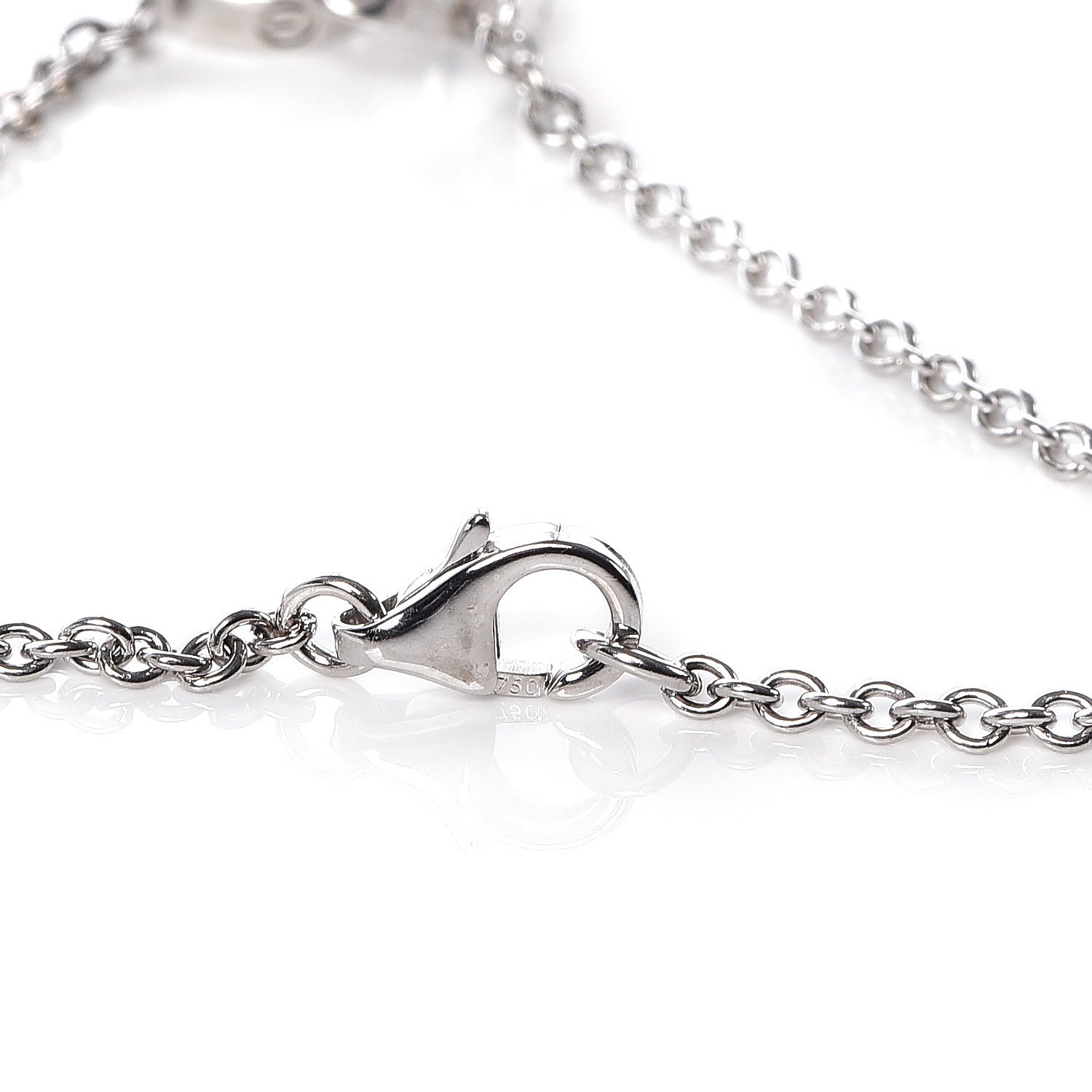Cartier 18K White Gold Interlocking LOVE Bracelet 7 of 8