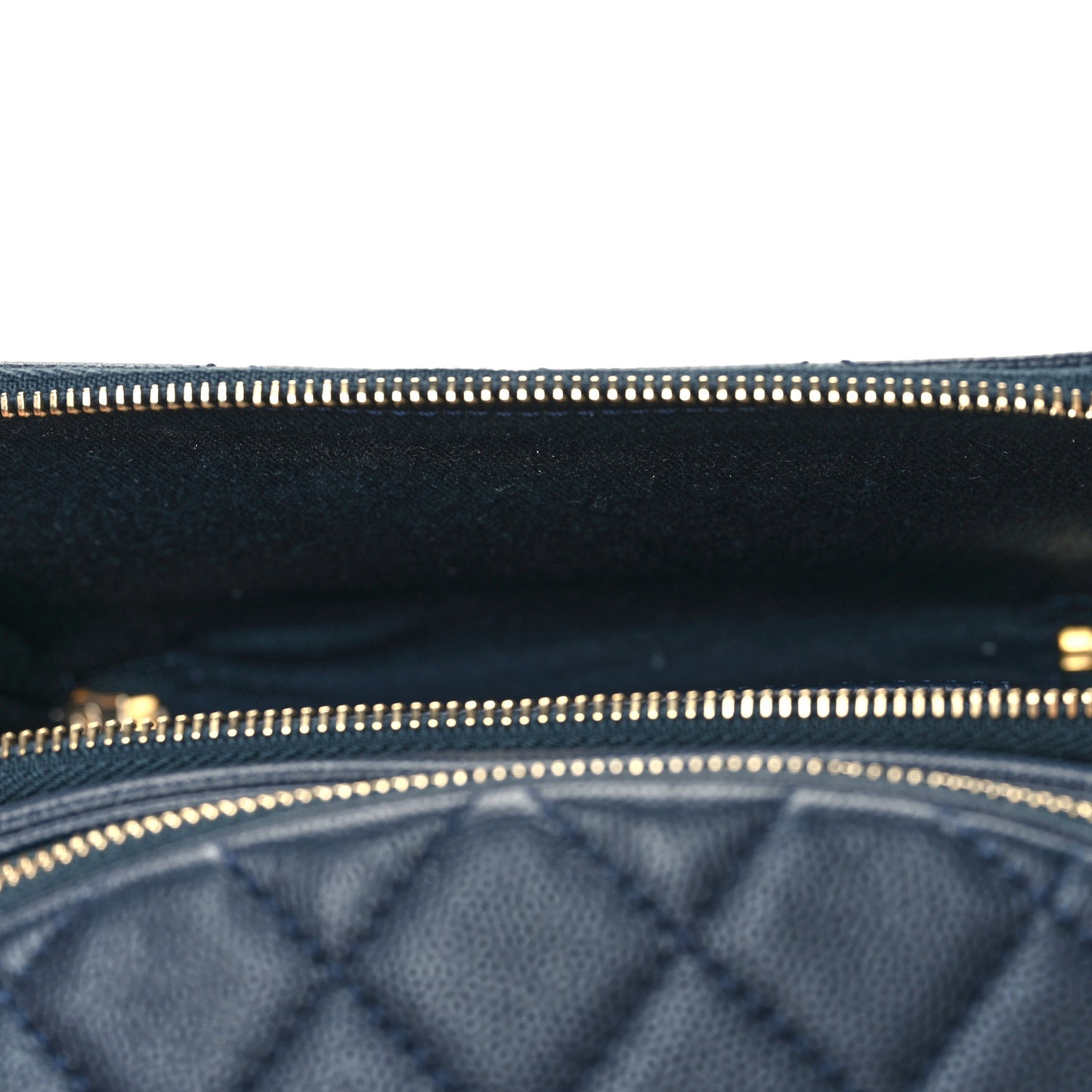Caviar Quilted Business Affinity Waist Belt Bag Navy