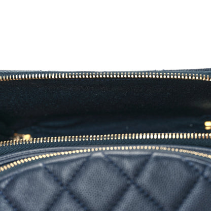 Chanel Caviar Quilted Business Affinity Waist Belt Bag Navy 6 of 11