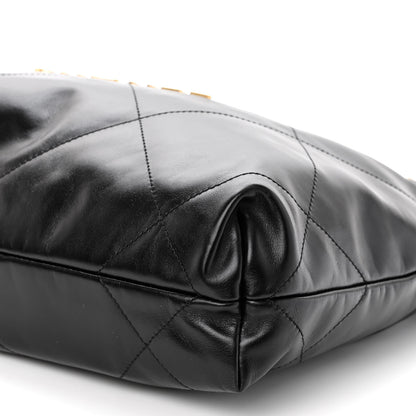 Chanel Shiny Calfskin Quilted Small Chanel 22 Black 11 of 11