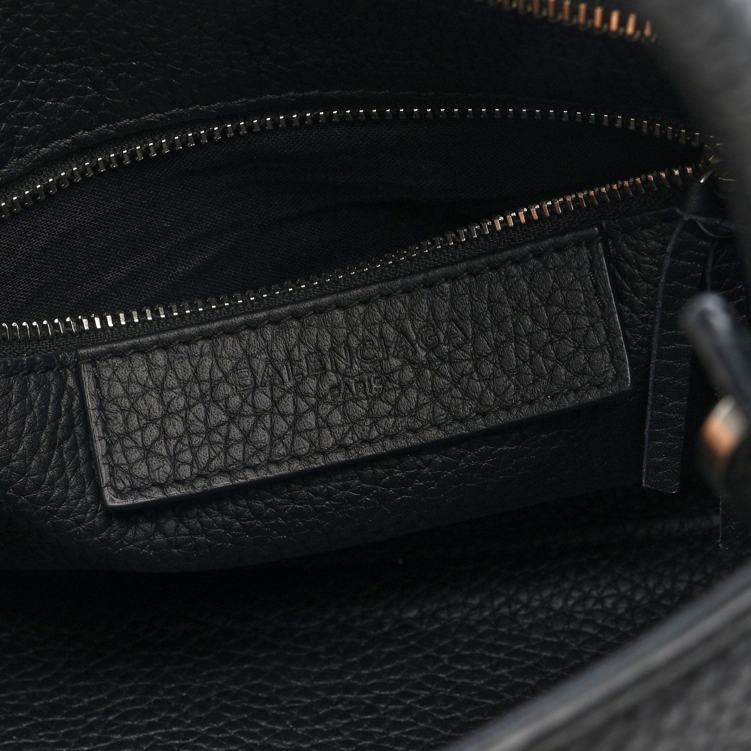 Balenciaga Veau Grana Perforated Blackout Hardware S City Black 7 of 11
