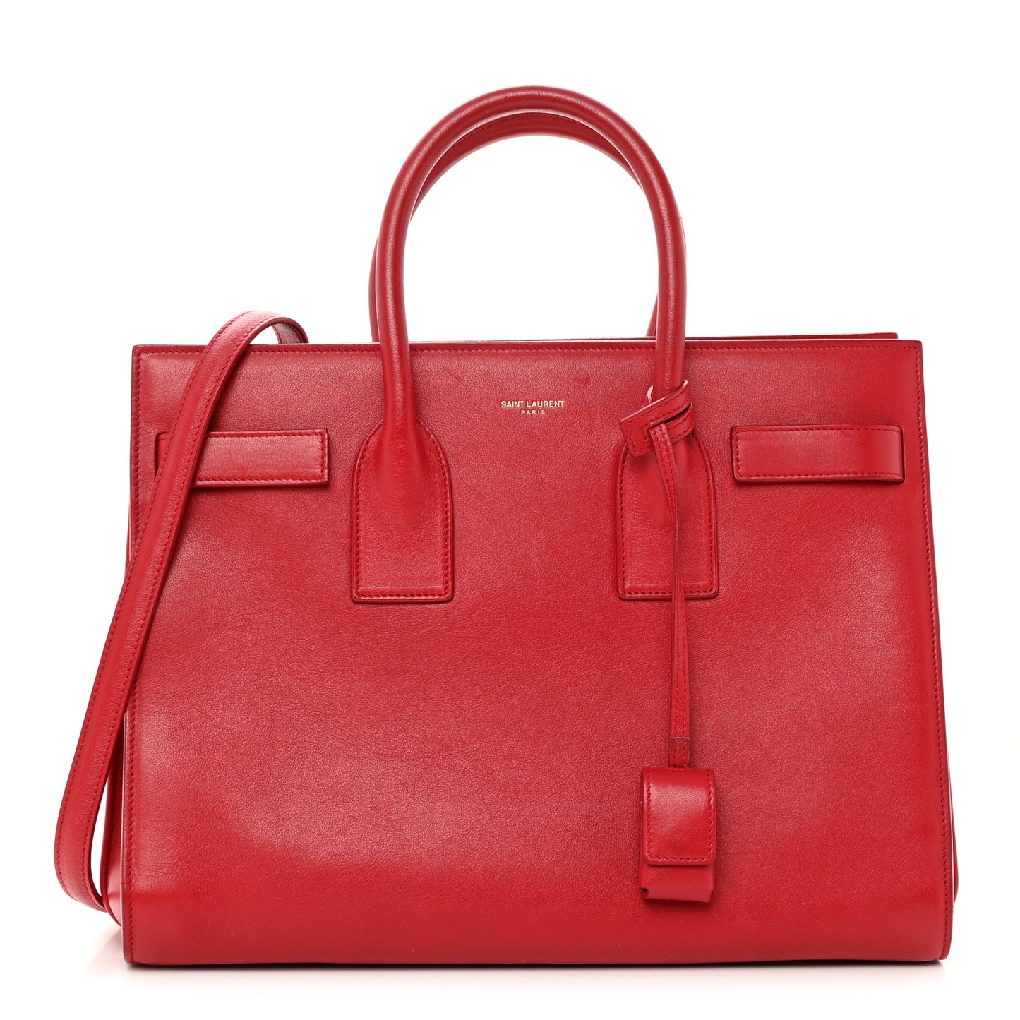 Calfskin Small Sac De Jour Lipstick Red