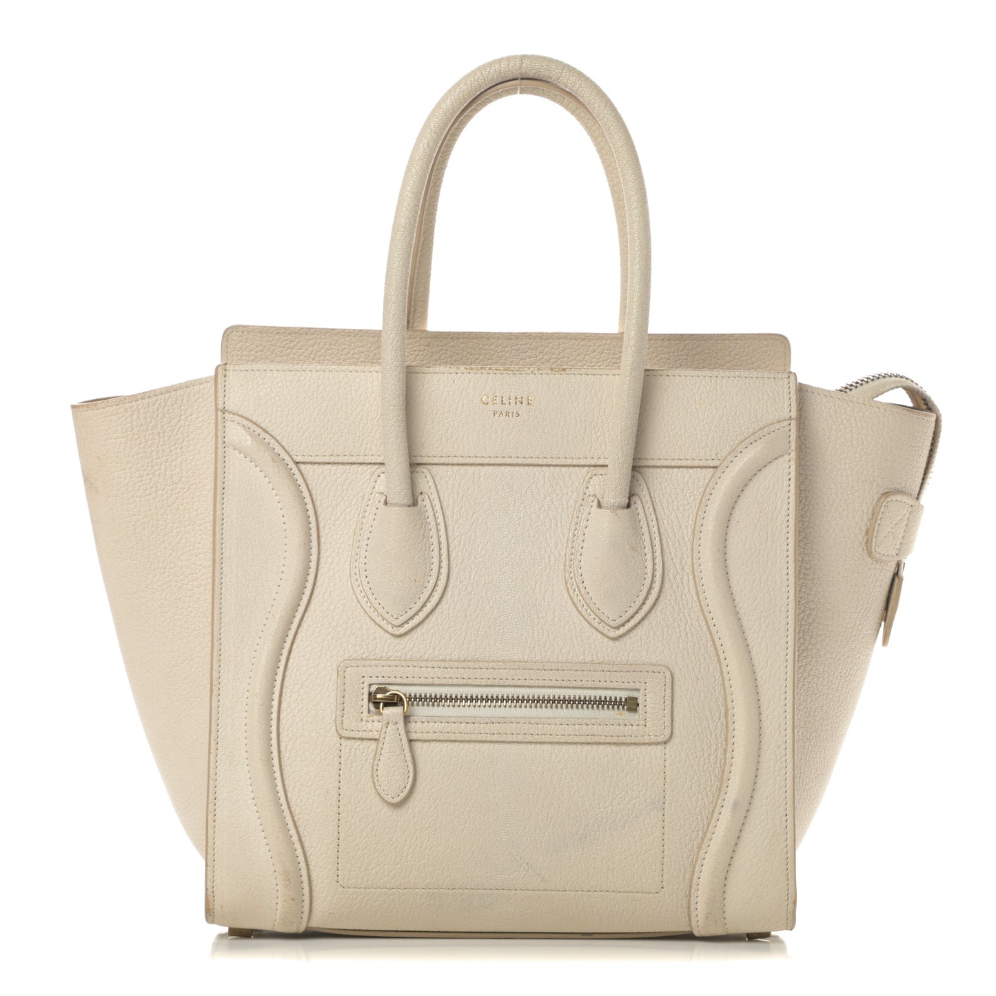 Goatskin Micro Luggage White