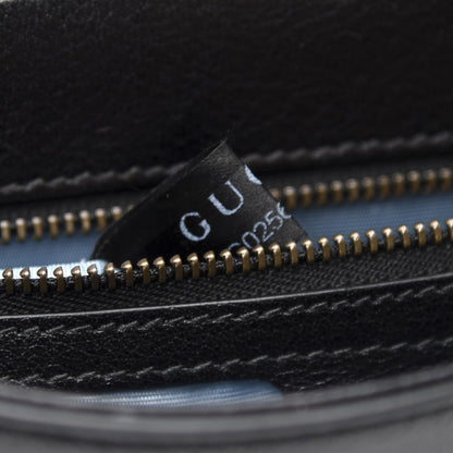 Gucci Calfskin Diagonal GG Medium Thiara Double Envelope Shoulder Bag Emerald Green Black 7 of 13