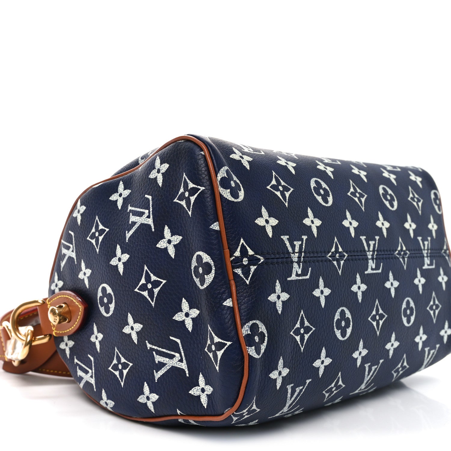 Louis Vuitton Calfskin Monogram Speedy P9 Bandouliere 25 Indigo 10 of 11