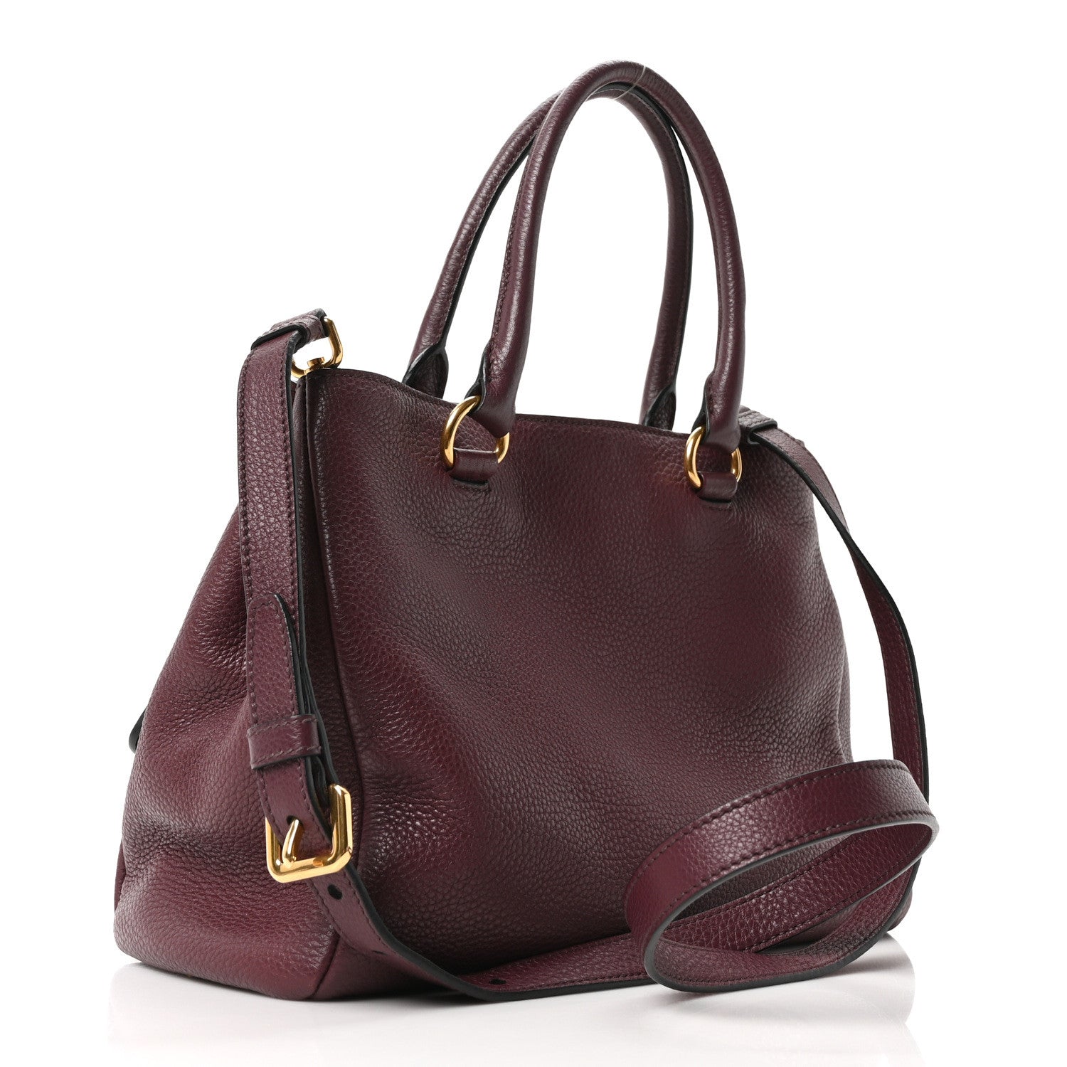 Prada Vitello Phenix Shopping Tote  Granato 3 of 11