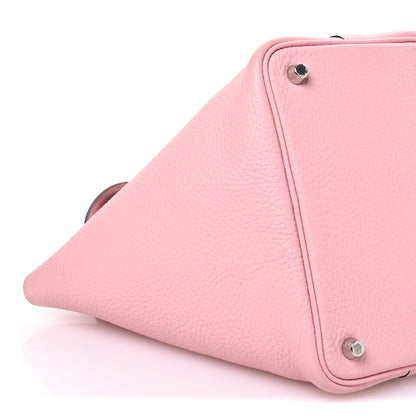 Hermes Taurillon Clemence Picotin Lock 18 PM Rose Sakura 9 of 11