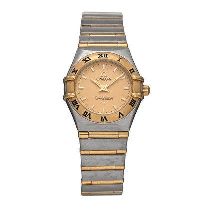 Omega Stainless Steel 18K Yellow Gold 22mm Constellation Quartz Watch Champagne 1262.10 1 of 4