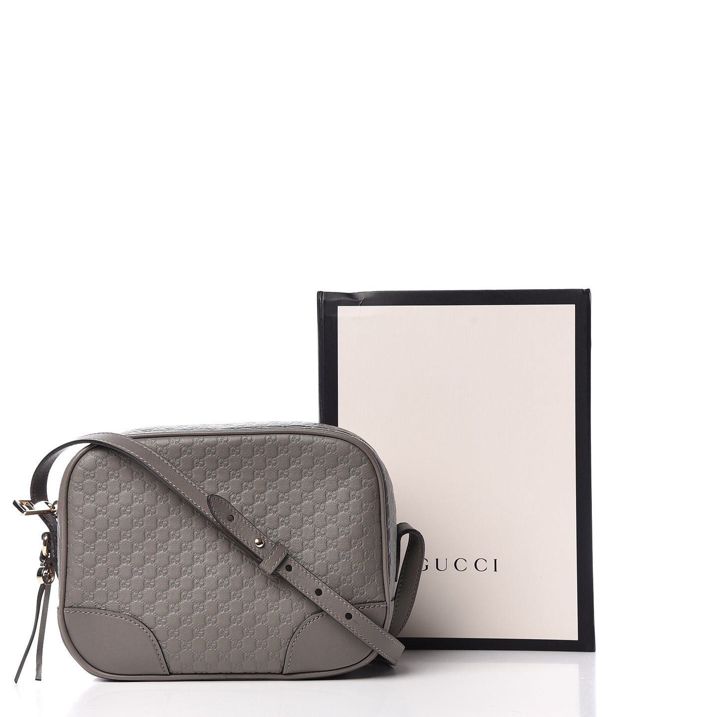 Microguccissima Mini Bree Messenger Bag Grey