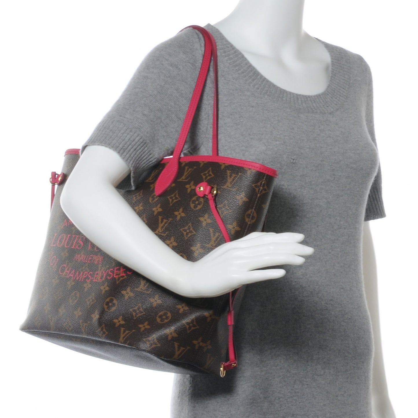 Monogram Articles de Voyage Ikat Neverfull MM Rose Indien