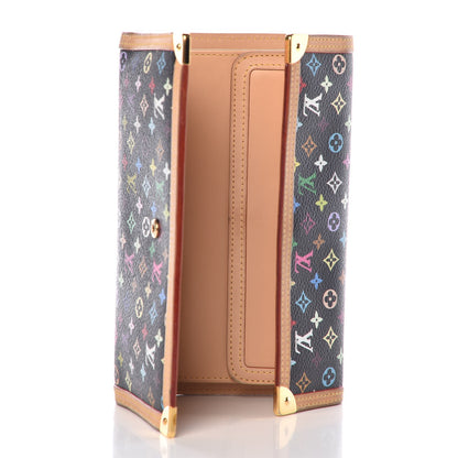 Louis Vuitton Monogram Multicolor Porte Tresor International Wallet Black 5 of 7