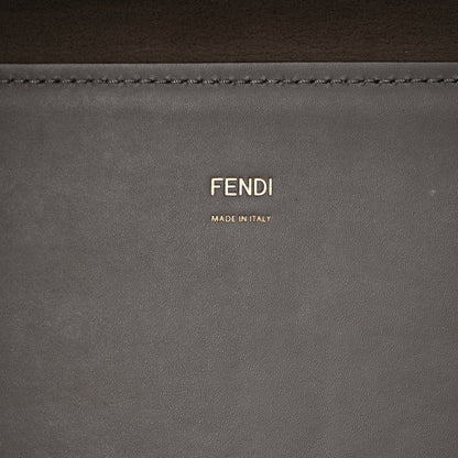 Fendi Vitello King Plexiglass Logo Embossed Medium Fendi Sunshine Shopper Tote Moon 6 of 11