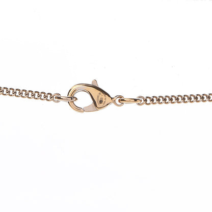 Chanel Baguette Crystal Quilted CC Pendant Necklace Gold 5 of 6