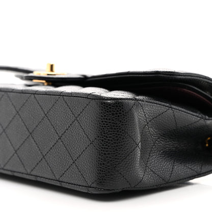 Chanel Caviar Quilted Medium Double Flap Black 9 of 10