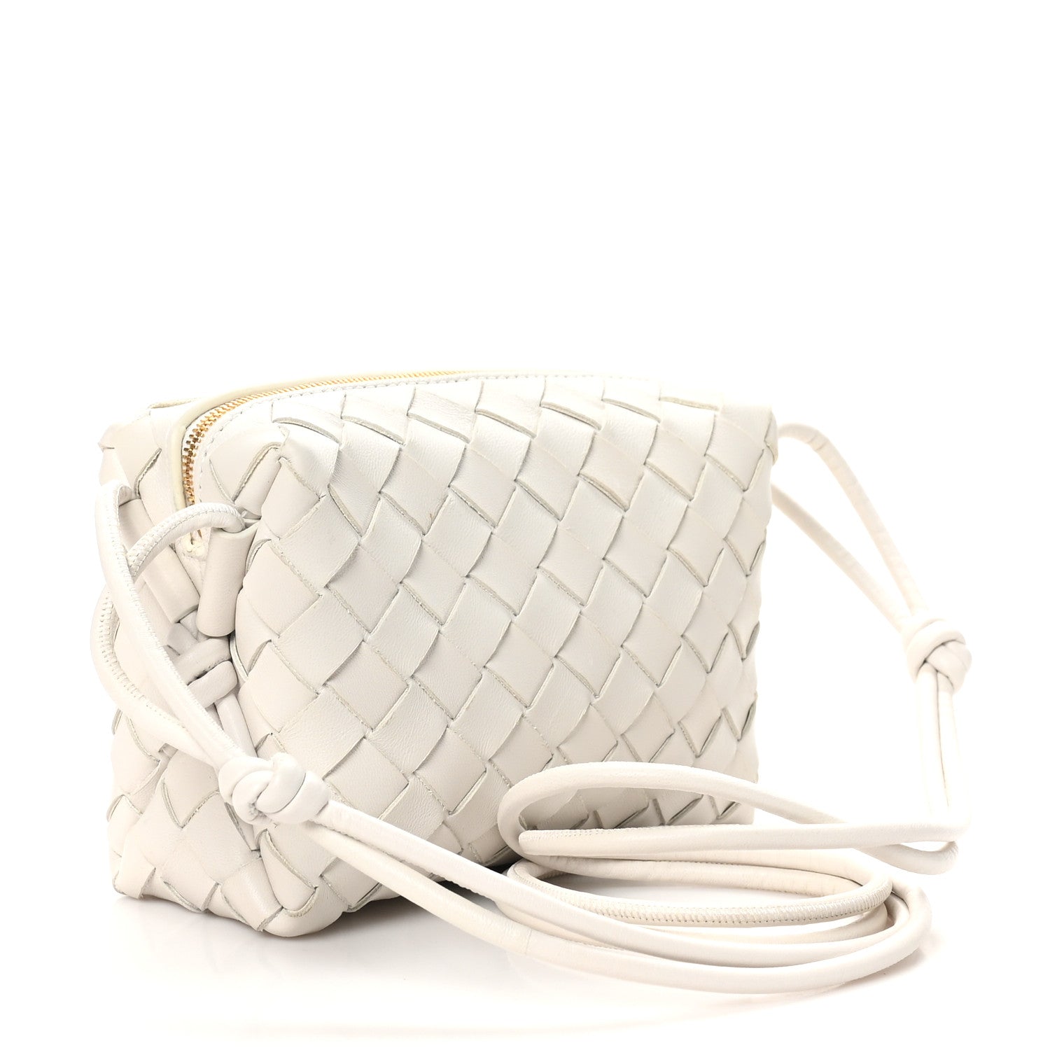 Bottega Veneta Nappa Intrecciato Mini Loop Camera Bag White 3 of 9