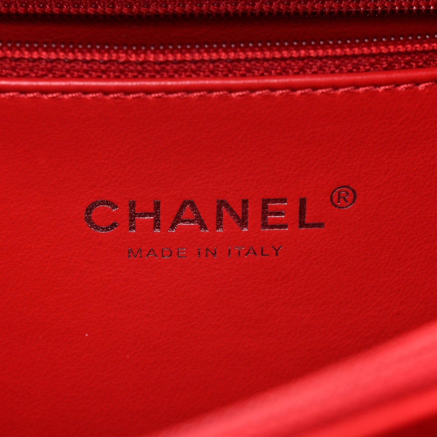 Chanel Lambskin Quilted Medium CC Filigree Vanity Case Dark Red 5 of 11