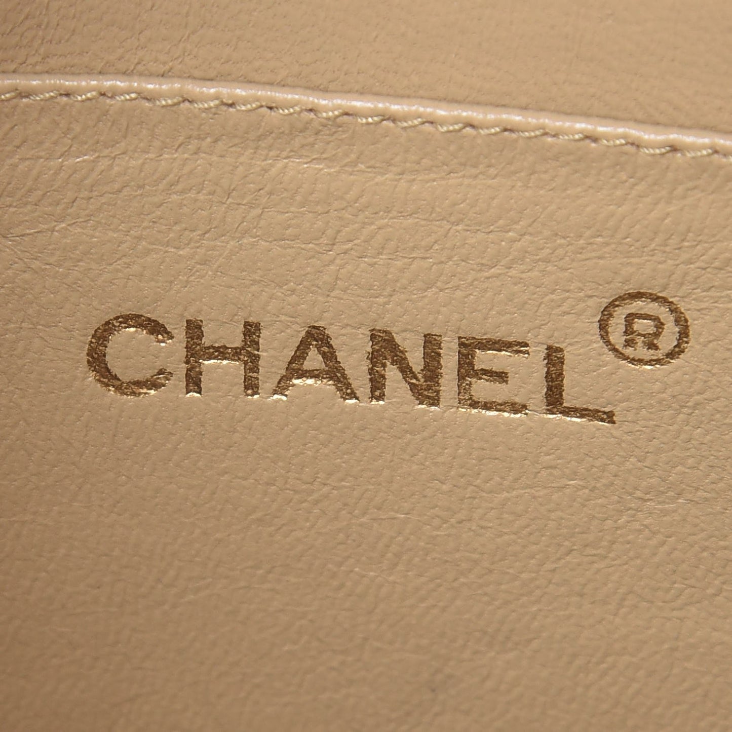 Lambskin Quilted Shoulder Bag Beige