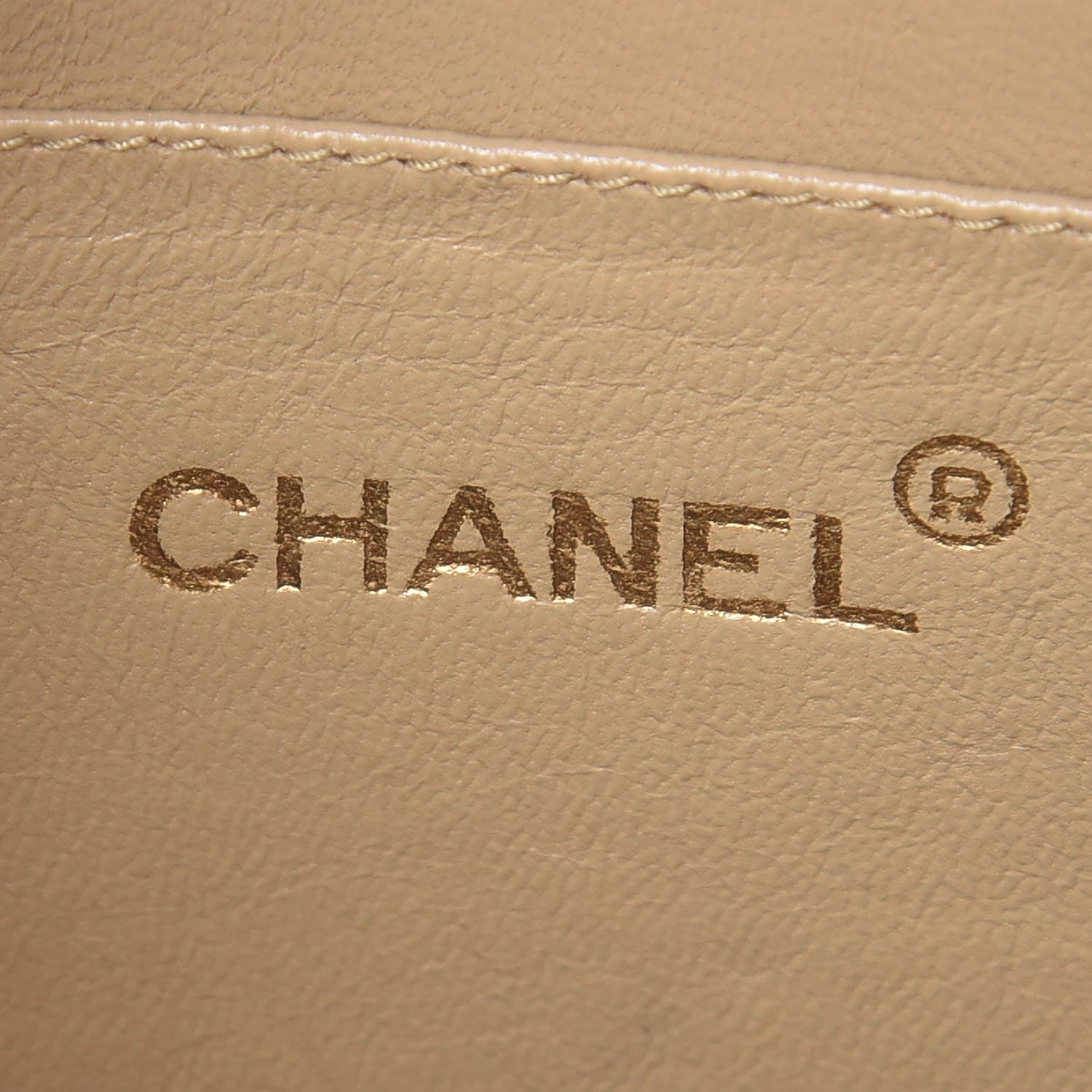 Chanel Lambskin Quilted Shoulder Bag Beige 6 of 18