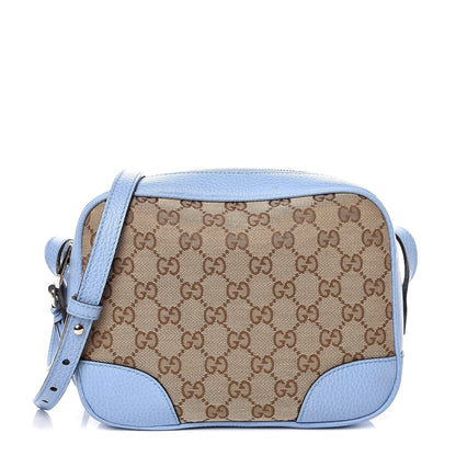 Gucci Monogram Mini Bree Messenger Bag Beige Mineral Blue 1 of 15