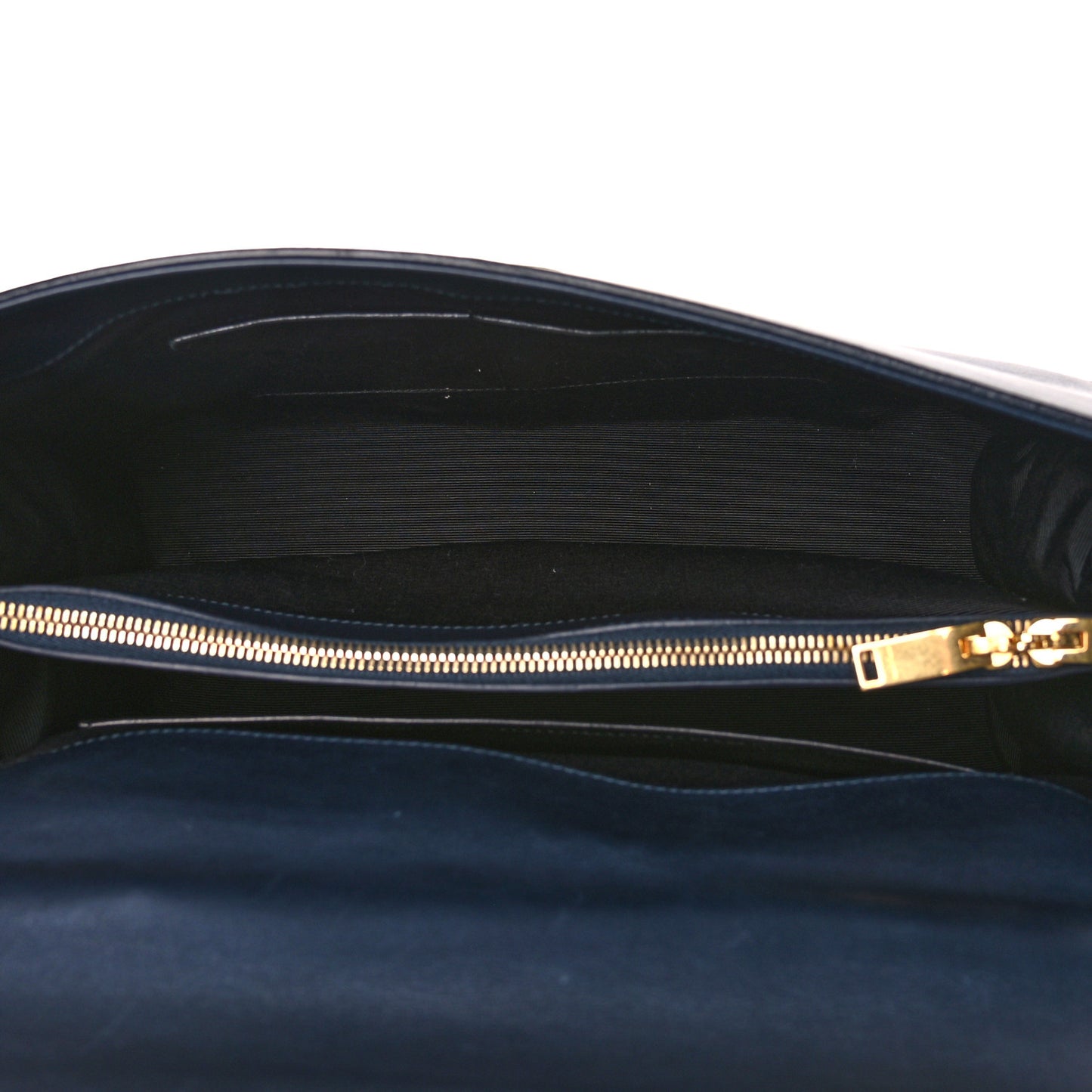 Calfskin Medium Moujik Top Handle Bag Navy