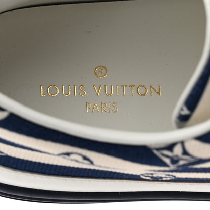 Louis Vuitton Canvas Escale Stellar Sneakers 37.5 Blue 6 of 8