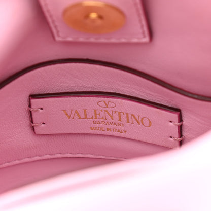Valentino Garavani Nappa Mini Roman Stud The Handle Bag Pink Borealis 5 of 11