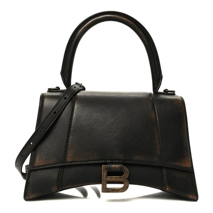 Balenciaga Used Calfskin Small Hourglass Top Handle Bag Brown 1 of 11