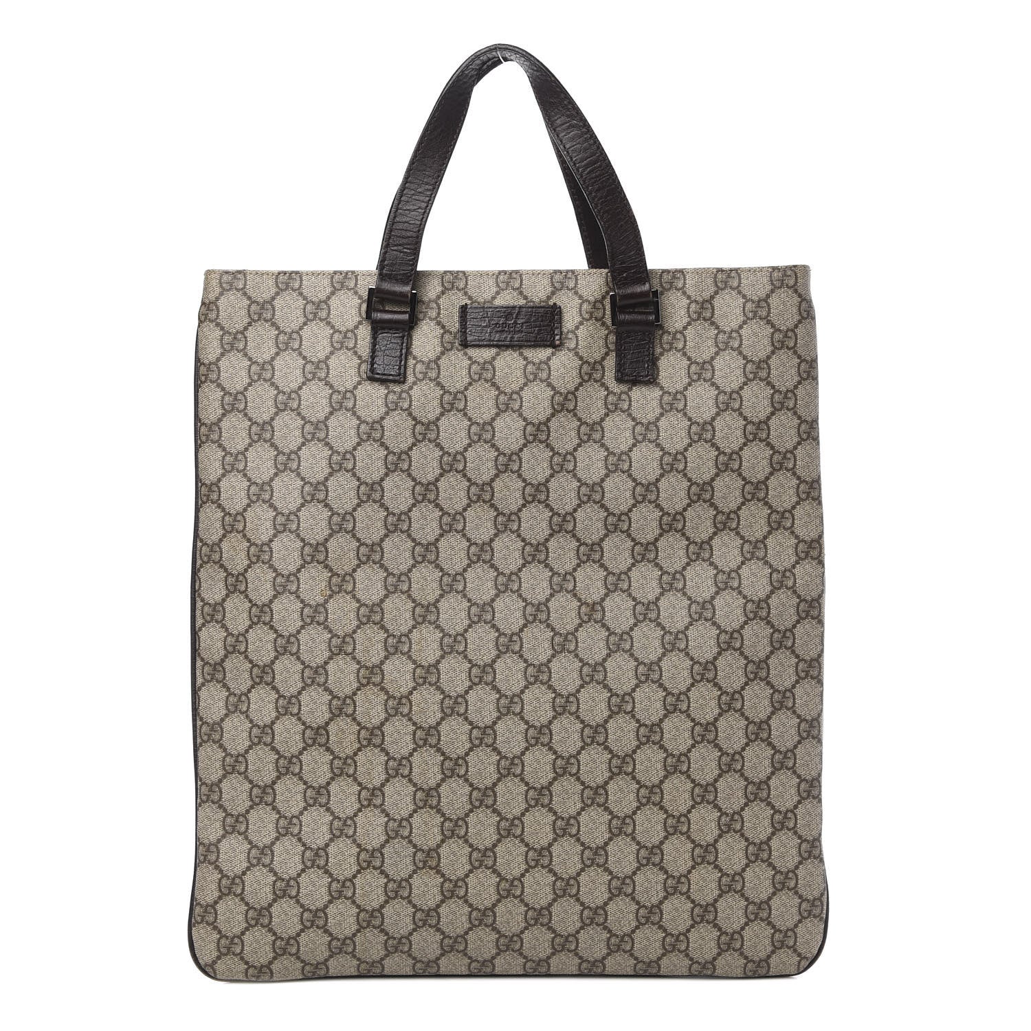 Gucci GG Plus Monogram Flat Vertical Tote Brown 1 of 10