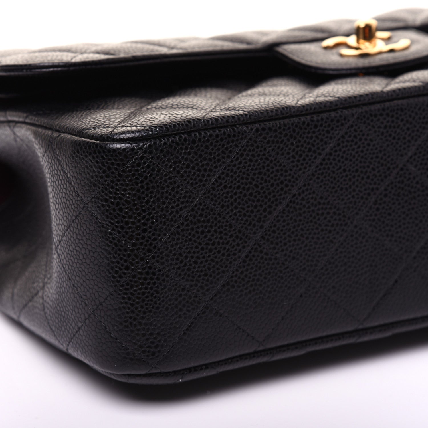 Chanel Caviar Quilted Jumbo Double Flap Black 6 of 12
