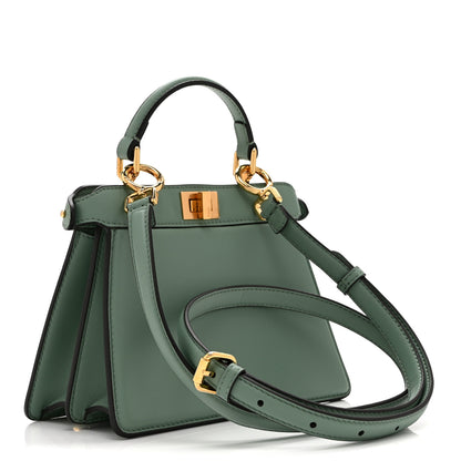 Fendi Shiny Nappa Petite Peekaboo I SEE U Satchel Menta 3 of 11