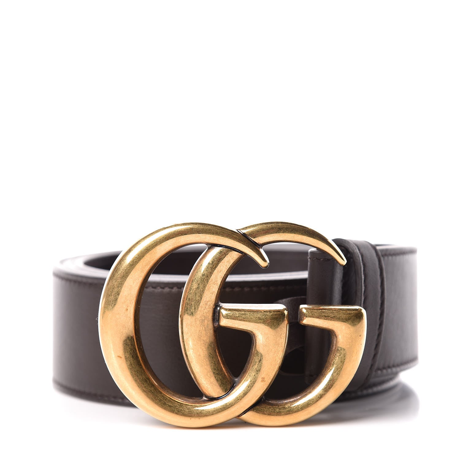 Gucci Moon Calfskin Double G 40mm Belt 105 42 Dark Cocoa 1 of 7