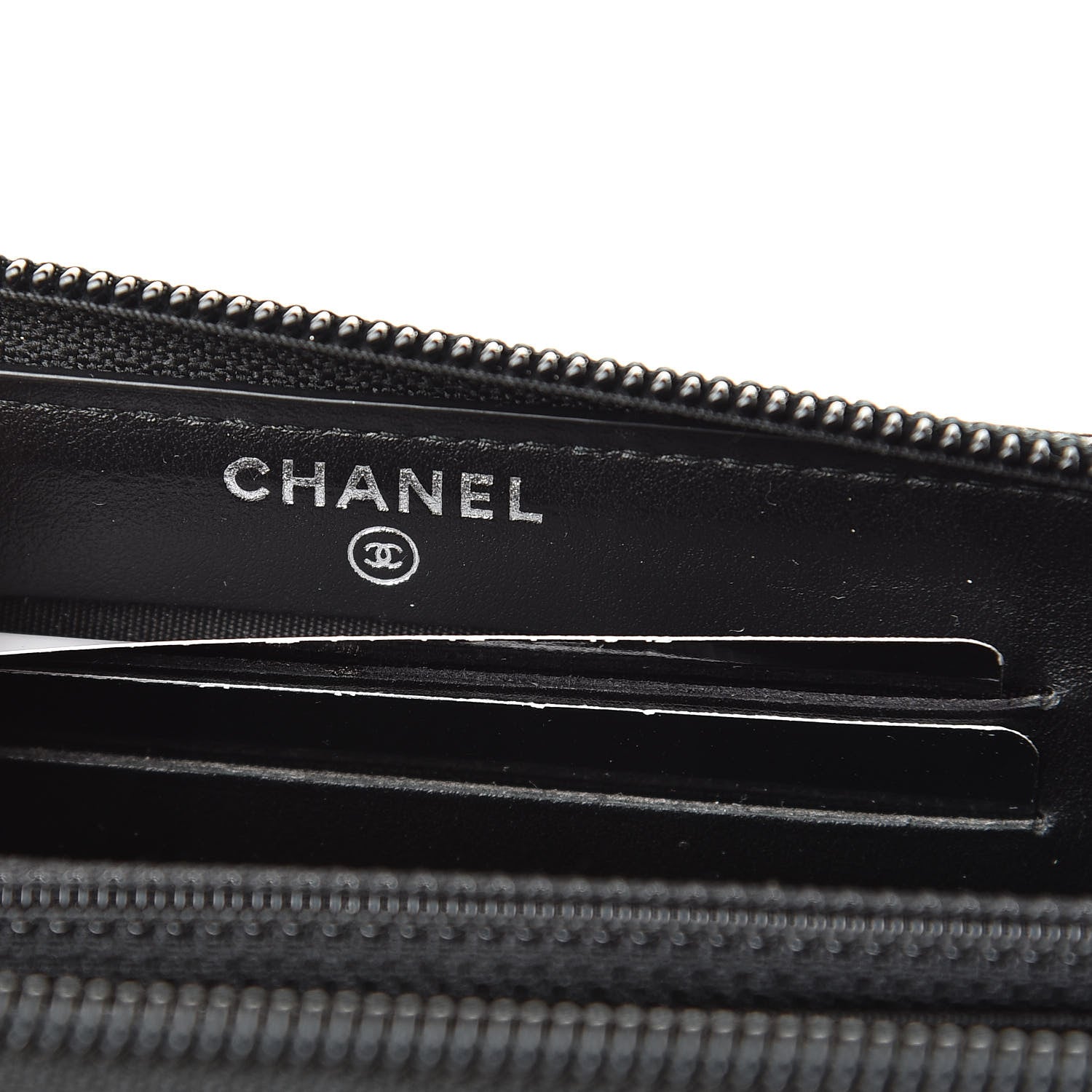 Chanel Caviar Quilted Small Boy Zip Around Wallet Black 6 of 10