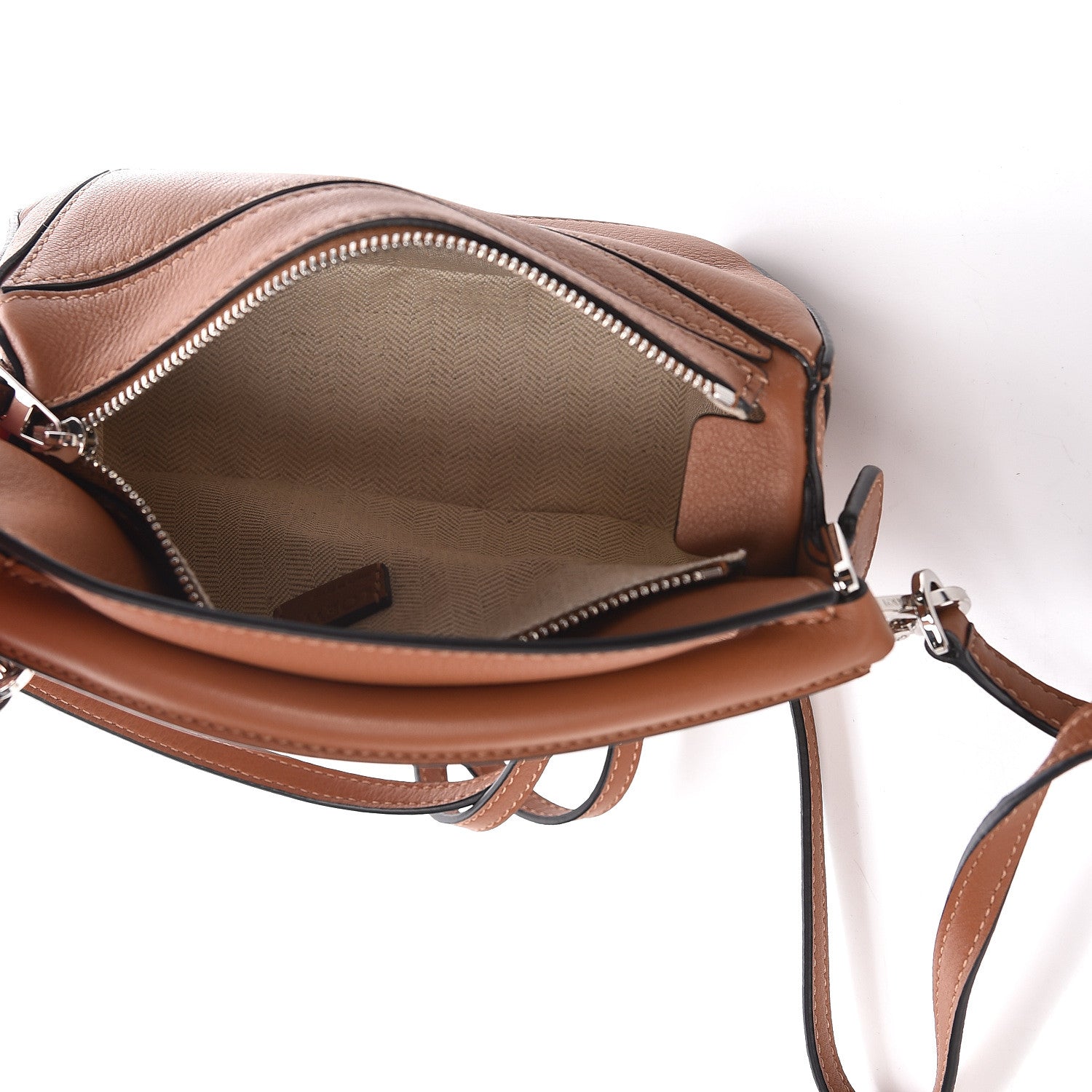 Loewe Calfskin Mini Puzzle Bag Tan 5 of 9