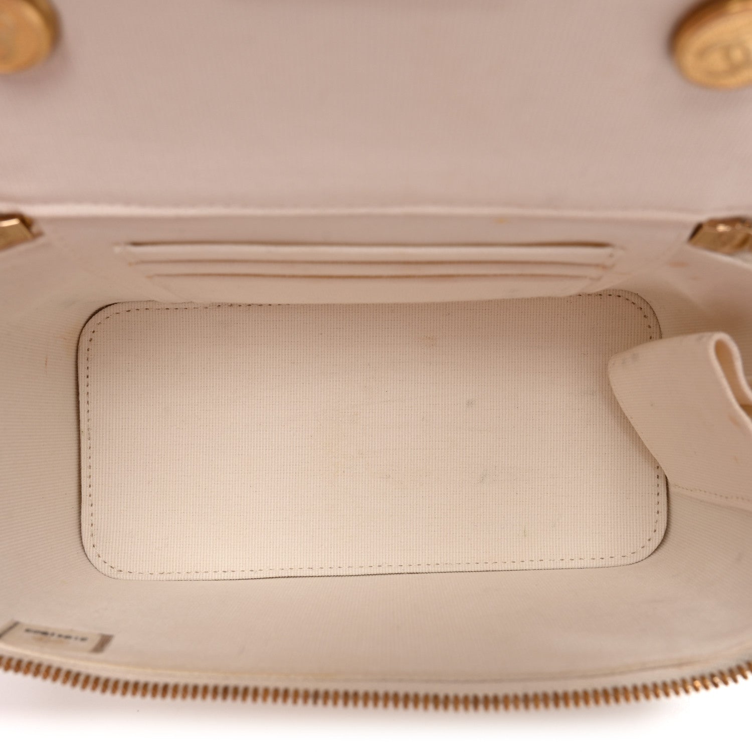 Chanel Lambskin Quilted Punk Essentials Vanity Case With Chain White 5 of 12