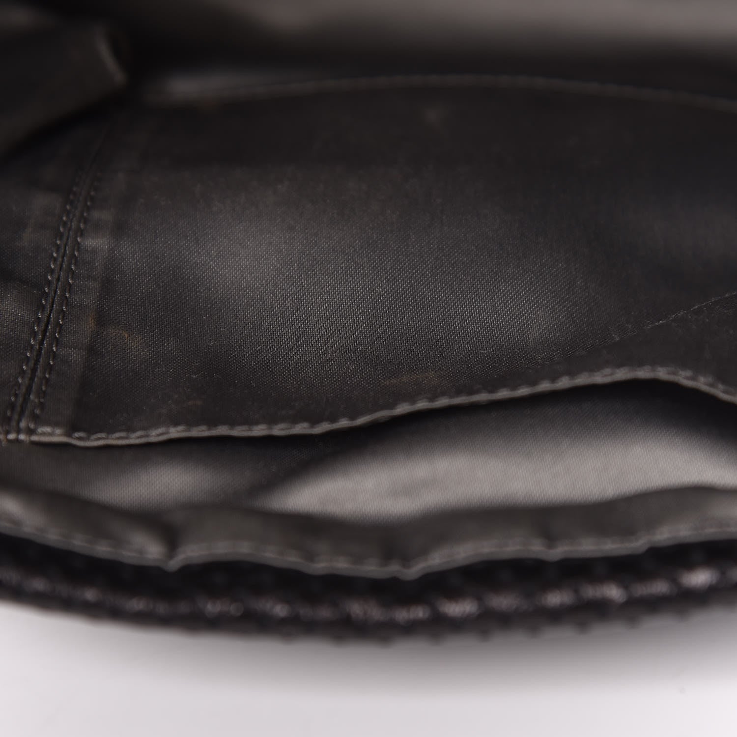 Chanel Metallic Crackled Calfskin Large Perforated Drill Flap Black 10 of 14