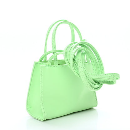 Telfar Vegan Leather Small Shopping Bag Double Mint 3 of 8