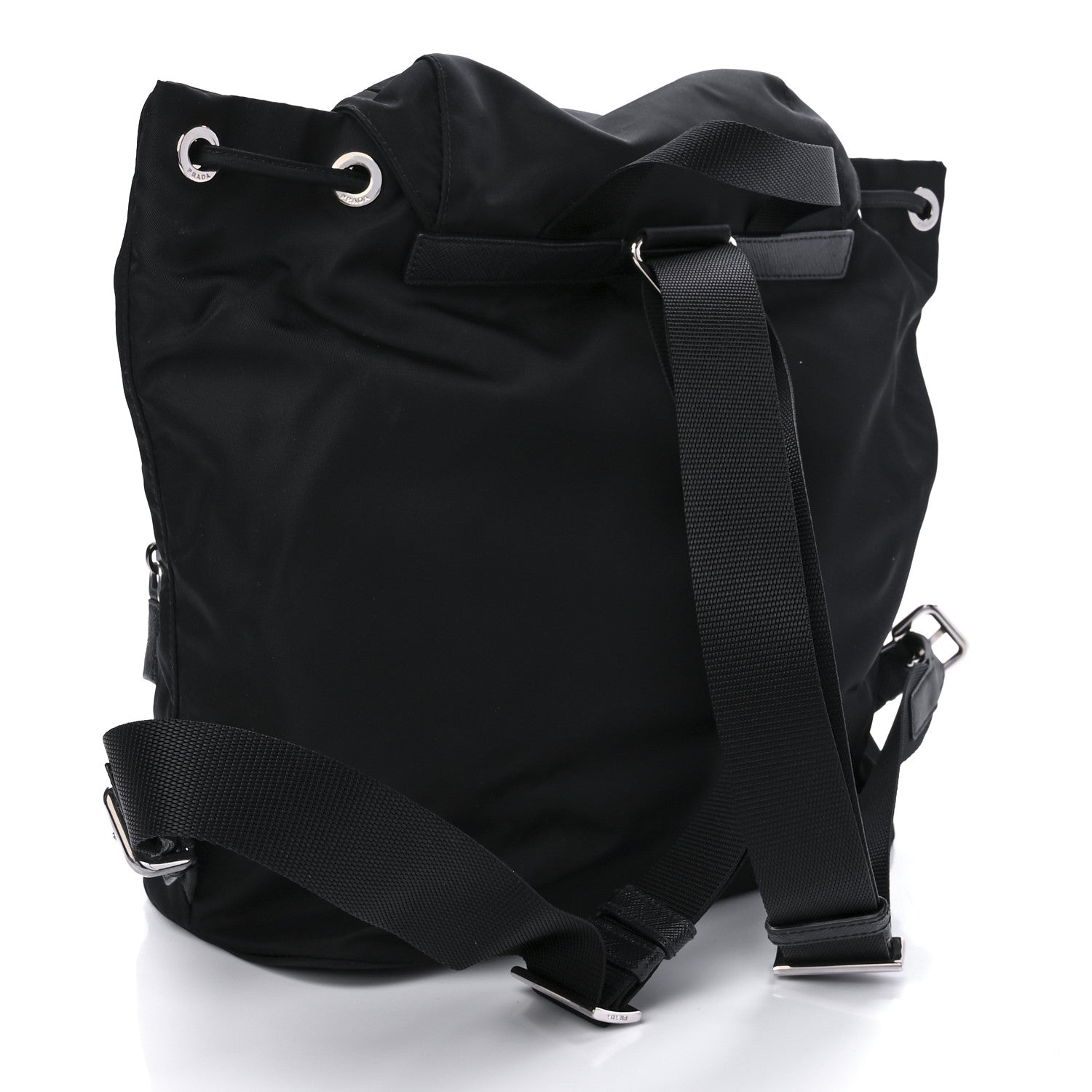 Prada Nylon Vela Medium Backpack Black 3 of 10
