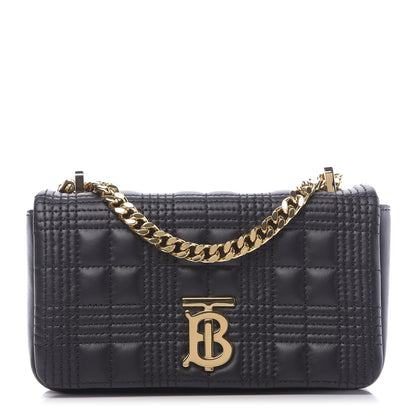 Burberry Grainy Calfskin Quilted Mini Lola Bag Black 1 of 11