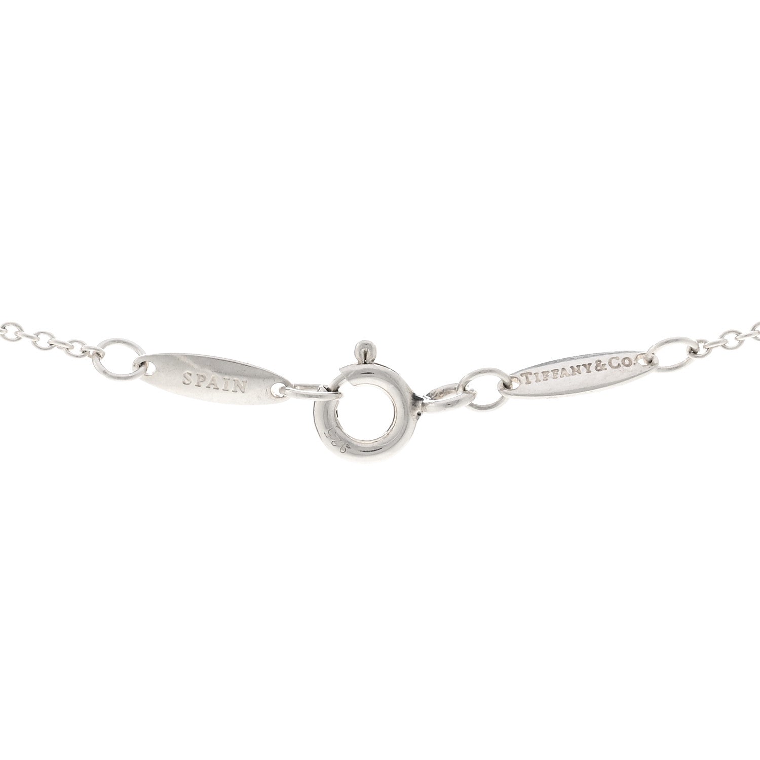 Tiffany Sterling Silver Pink Sapphire .08ct Elsa Peretti Color By The Yard Necklace 4 of 4
