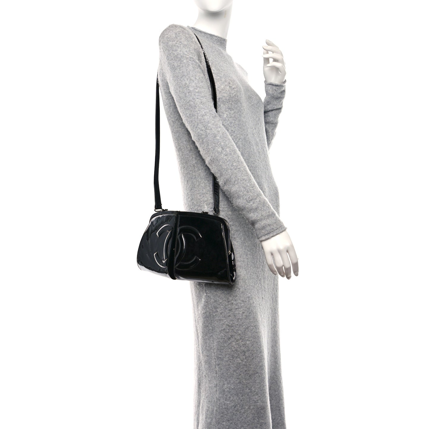 Patent Split Frame Bag Black