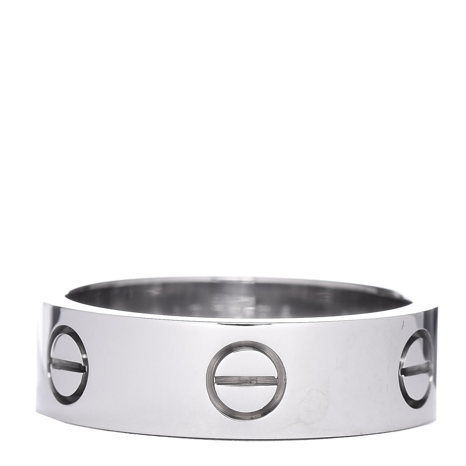 Cartier 18K White Gold 5.5mm LOVE Ring 57 8 1 of 5