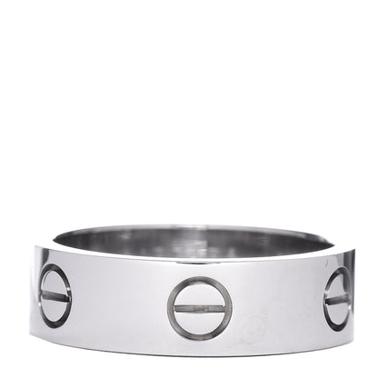 Cartier 18K White Gold 5.5mm LOVE Ring 57 8 1 of 5