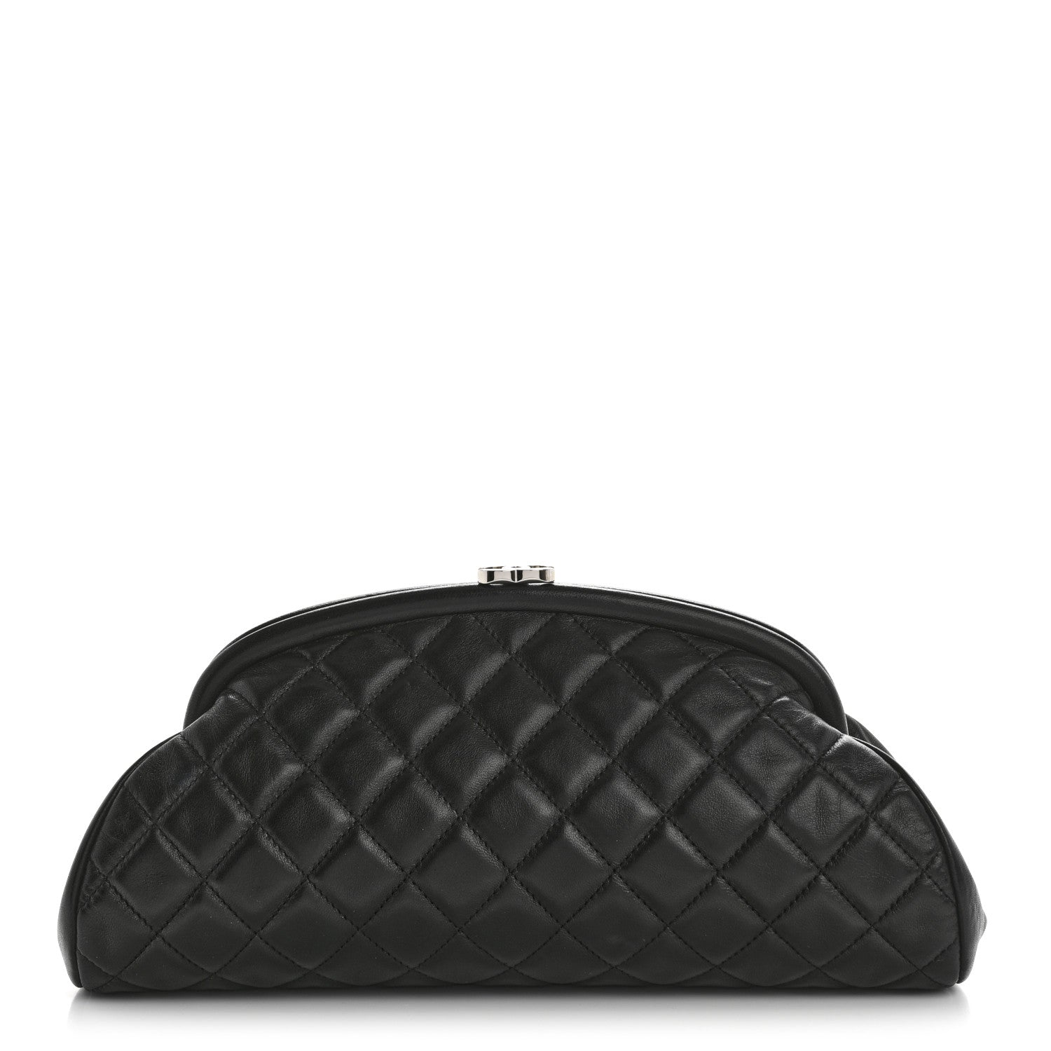 Chanel Lambskin Quilted Timeless Clutch  Black 1 of 9