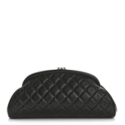 Chanel Lambskin Quilted Timeless Clutch  Black 1 of 9