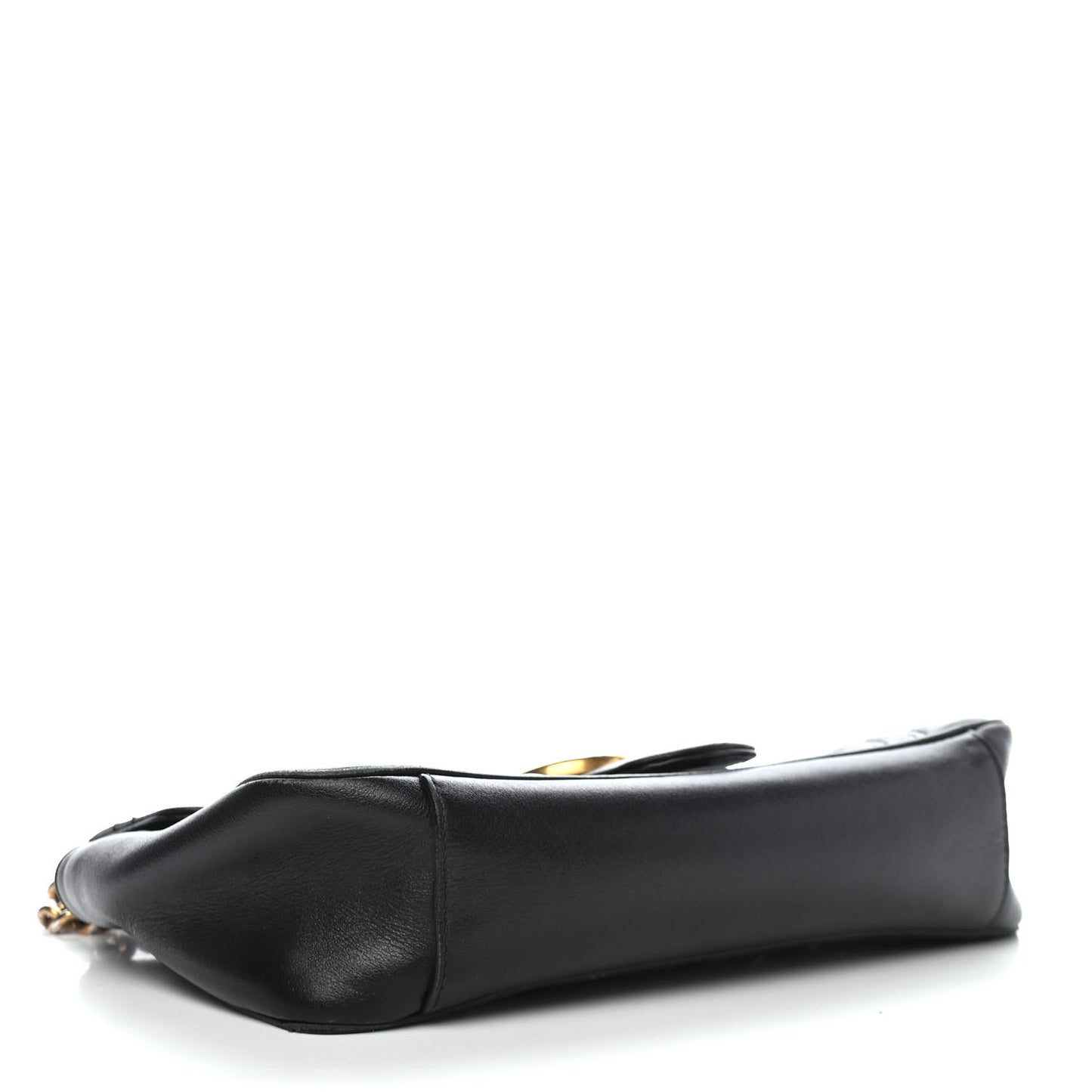 Calfskin Matelasse Small GG Marmont Shoulder Bag Black