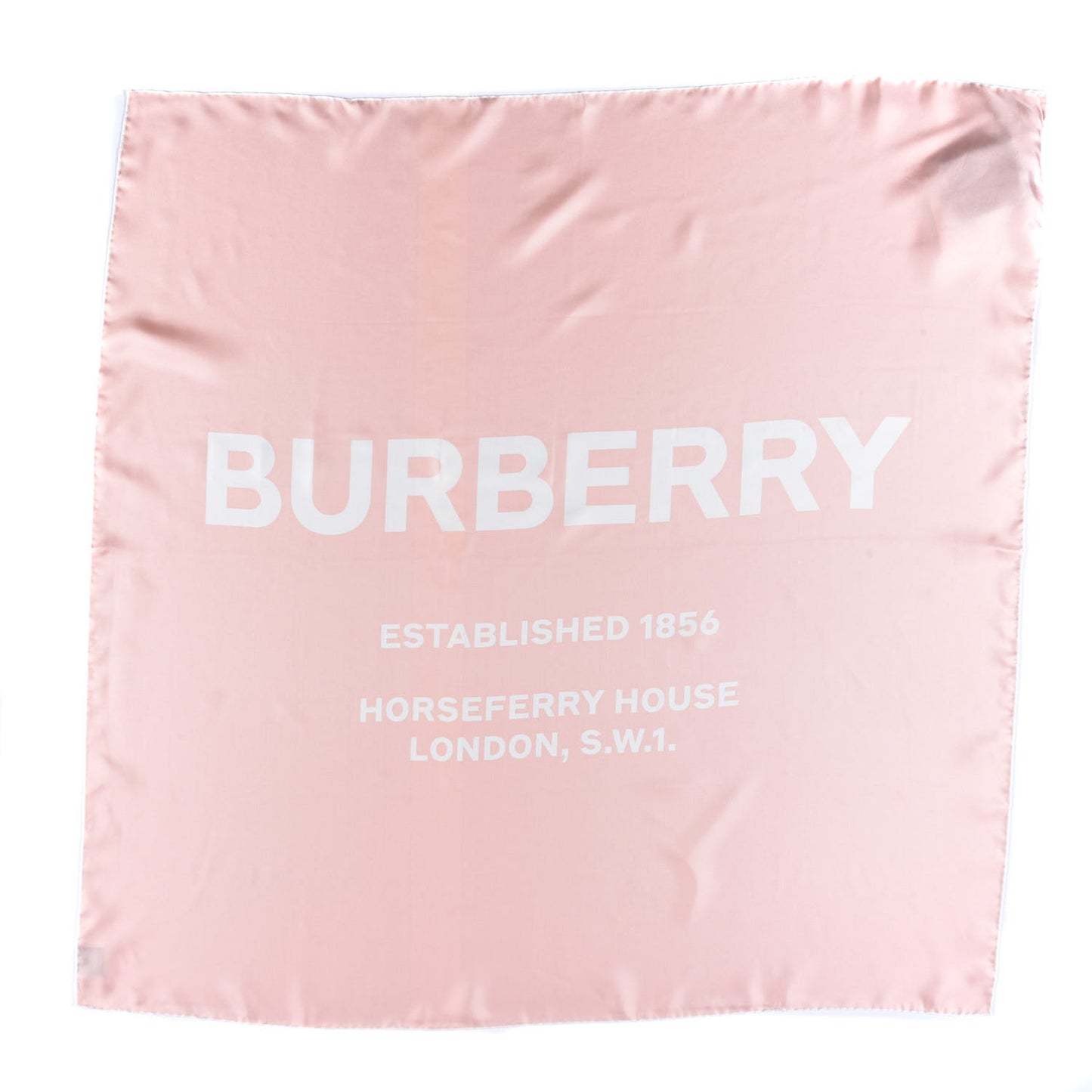 Silk Horseferry Print Scarf Pink