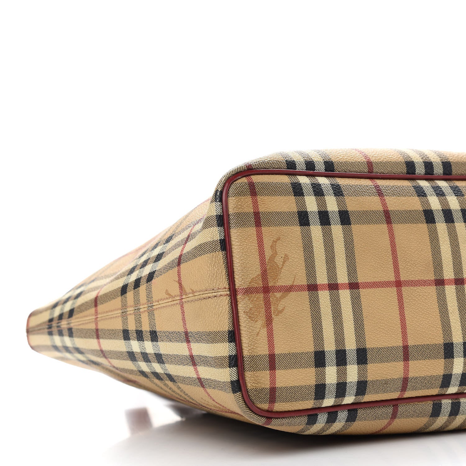 Burberry Haymarket Check Tote Red 7 of 13